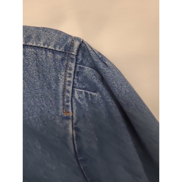 Women's Jean Jacket Military Style Sz XL - Picture 9 of 11